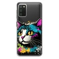 thumbnail image 1 of MUNDAZE Samsung Galaxy A02S Cool Cat Oil Paint Pop Art Shockproof Clear Hybrid Protective Phone Case Cover, 1 of 5