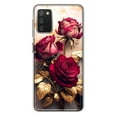 thumbnail image 1 of MUNDAZE Samsung Galaxy A02S Romantic Elegant Gold Marble Red Roses Double Layer Phone Case Cover, 1 of 5