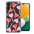 thumbnail image 1 of MUNDAZE Samsung Galaxy A13 Heart Suckers Lollipop Valentines Day Candy Lovers Double Layer Phone Case Cover, 1 of 3