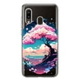 thumbnail image 1 of MUNDAZE Samsung Galaxy A20 Shockproof Clear Hybrid Protective Phone Case Kawaii Manga Pink Cherry Blossom Japanese Sky Floral Ocean Cover, 1 of 5