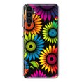 thumbnail image 1 of MUNDAZE Samsung Galaxy A54 5G Neon Rainbow Glow Sunflowers Colorful Floral Pink Purple Double Layer Phone Case Cover, 1 of 5