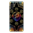 thumbnail image 1 of MUNDAZE Samsung Galaxy A54 5G Shockproof Clear Hybrid Protective Phone Case Mandala Geometry Abstract Dragon Pattern Cover, 1 of 5