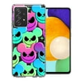 thumbnail image 1 of MUNDAZE Samsung Galaxy A72 Bright Rainbow Nightmare Skulls Spooky Season Halloween Design Double Layer Phone Case Cover, 1 of 3