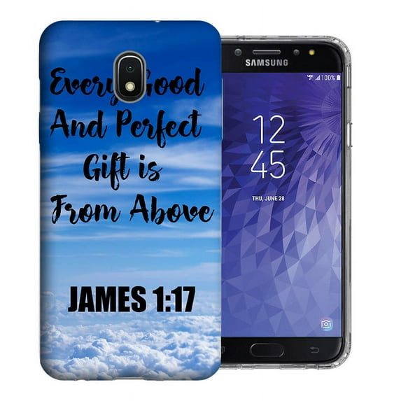 MUNDAZE Samsung Galaxy J3 J337 2018 Achieve/ Express Prime 3/ Amp Prime 3, Design Case - James Scripture Gift From Above Design Phone Case Cover