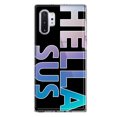 thumbnail image 1 of MUNDAZE Samsung Galaxy Note 10 Shockproof Clear Hybrid Protective Phone Case Black Clear Funny Text Quote Hella Sus Cover, 1 of 5