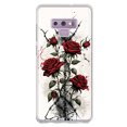 thumbnail image 1 of MUNDAZE Samsung Galaxy Note 9 Barbed Wire Gothic Red Roses Double Layer Phone Case Cover, 1 of 5
