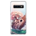 thumbnail image 1 of MUNDAZE Samsung Galaxy S10 Plus Shockproof Clear Hybrid Protective Phone Case Kawaii Manga Pink Cherry Blossom Japanese Girl Boat Cover, 1 of 5