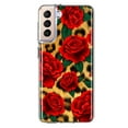 thumbnail image 1 of MUNDAZE Samsung Galaxy S21 FE Leopard Red Roses Double Layer Phone Case Cover, 1 of 5