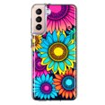 thumbnail image 1 of MUNDAZE Samsung Galaxy S21 FE Vintage Colorful Abstract Sunflowers Floral Double Layer Phone Case Cover, 1 of 5