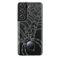 thumbnail image 1 of MUNDAZE Samsung Galaxy S21 Plus Shockproof Clear Hybrid Protective Phone Case Creepy Black Spider Web Halloween Horror Spooky Cover, 1 of 1