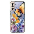 thumbnail image 1 of MUNDAZE Samsung Galaxy S21 Plus Shockproof Clear Hybrid Protective Phone Case Summer Flowers Butterfly Purple Lilac Floral Cover, 1 of 5