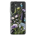thumbnail image 1 of MUNDAZE Samsung Galaxy S23 Plus Shockproof Clear Hybrid Protective Phone Case Lavender Dragonfly Butterflies Spring Flowers Cover, 1 of 5
