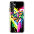 thumbnail image 1 of MUNDAZE Samsung Galaxy S23 Shockproof Clear Hybrid Protective Phone Case Colorful Rainbow Hearts Love Graffiti Painting Cover, 1 of 5