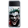 thumbnail image 1 of MUNDAZE Samsung Galaxy Z Flip 4 Shockproof Clear Hybrid Protective Phone Case Laughing Joker Painting Graffiti Cover, 1 of 5
