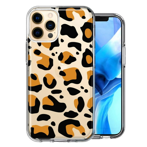 MUNDAZE for Apple iPhone 11 Pro Classic Animal Wild Leopard Jaguar Print Double Layer Phone Case Cover