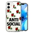 thumbnail image 1 of MUNDAZE for Apple iPhone 12 Mini Anti Social Roses Design Double Layer Phone Case Cover, 1 of 3