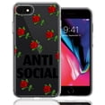 thumbnail image 1 of MUNDAZE for Apple iPhone 6/7/8/SE Anti Social Roses Design Double Layer Phone Case Cover, 1 of 3