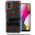 thumbnail image 1 of MUNDAZE for Motorola Moto G Stylus 2021 Anti Social Roses Design Double Layer Phone Case Cover, 1 of 3