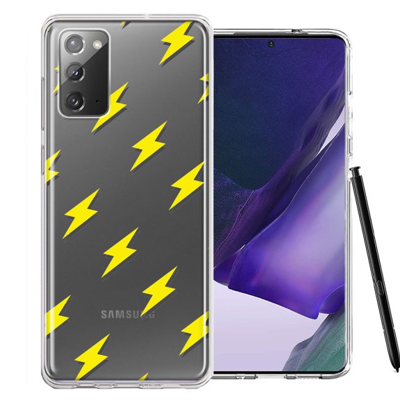 MUNDAZE for Samsung Galaxy Note 20 Electric Lightning Bolts Design Double Layer Phone Case Cover