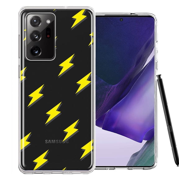 MUNDAZE for Samsung Galaxy Note 20 Ultra Electric Lightning Bolts Design Double Layer Phone Case Cover