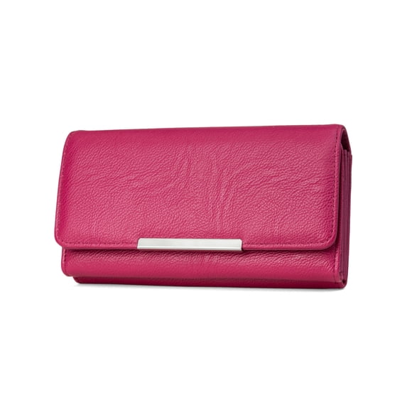 MUNDI File Master Womens RFID Blocking Wallet Clutch Organizer With Change Pocket