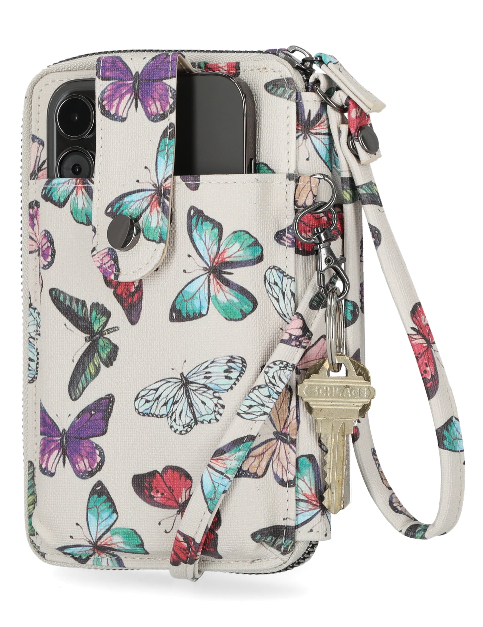 MUNDI Jacqui Vegan Leather RFID Womens Crossbody Cell Phone Purse