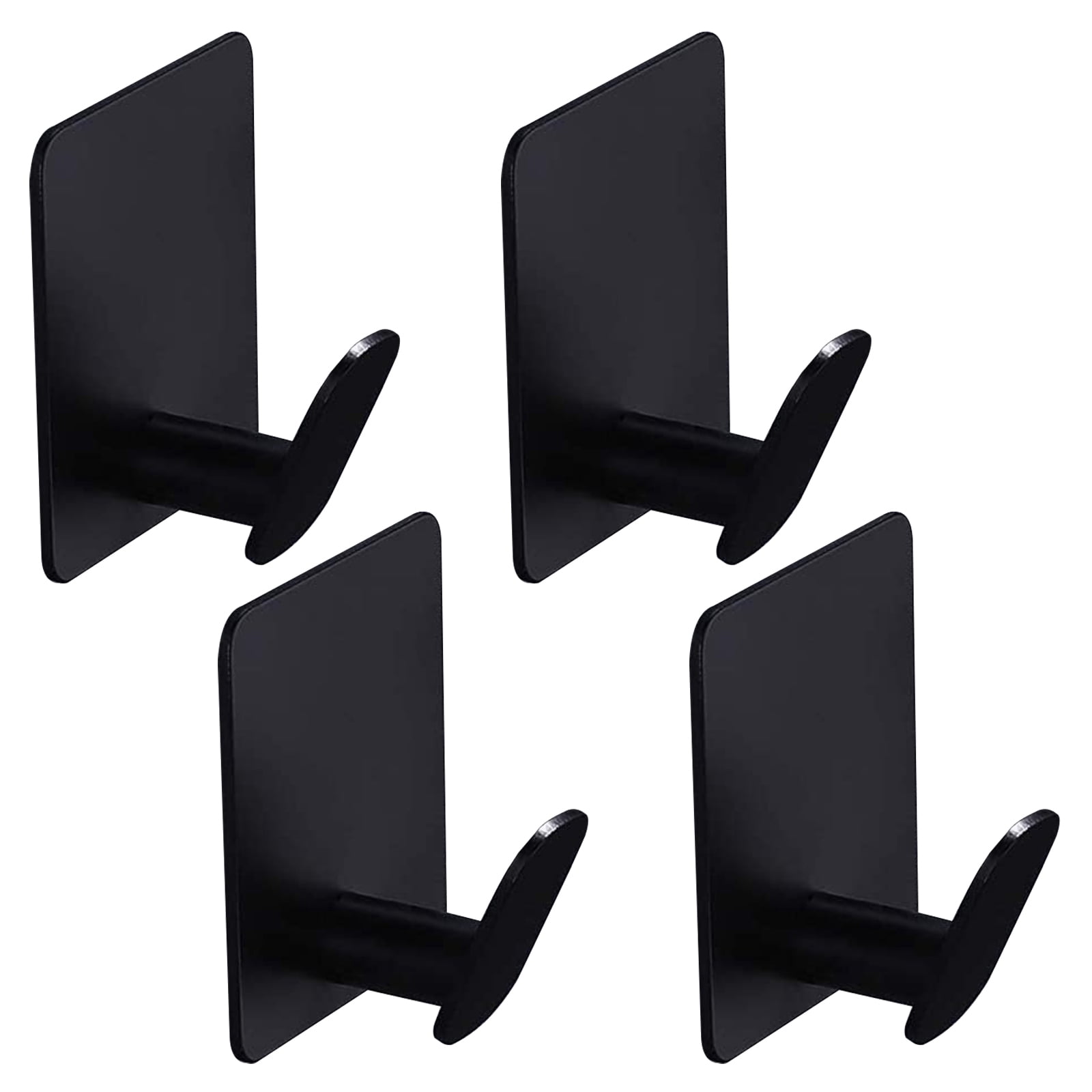 MUNDIDO Adhesive Hooks - 4 Pack Towel/Wall Hooks for Hanging Coat, Hat ...