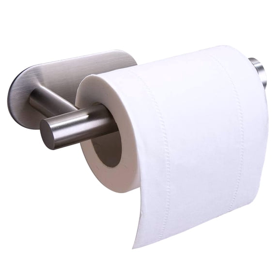 MUNDIDO Toilet Paper Holder Self Adhesive, Premium Thicken SUS304 Stainless Steel Rustproof Adhesive Toilet Roll Holder no Drilling for Bathroom, Kitchen, Washroom