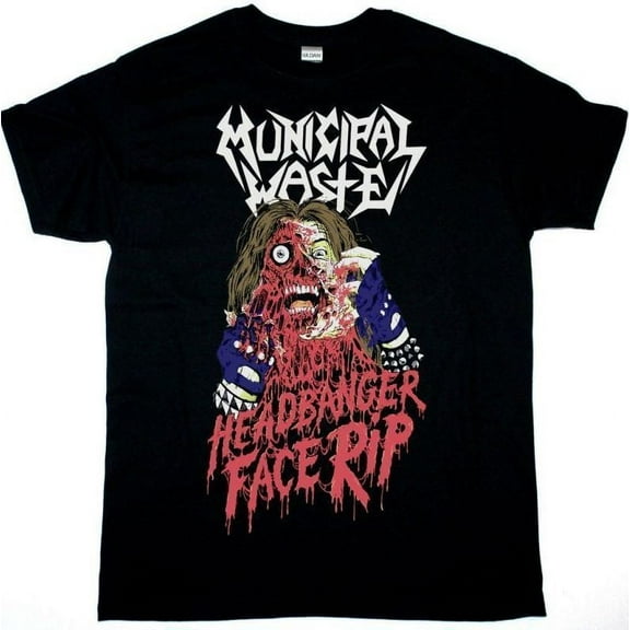 MUNICIPAL WASTE HEADBANGER FACE RIP NEW T-shirt, Size S-4XL Fast shipping