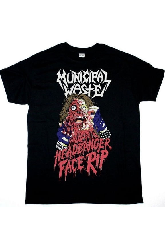 MUNICIPAL WASTE HEADBANGER FACE RIP NEW T-shirt, Size S-4XL Fast shipping