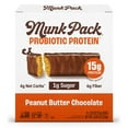 thumbnail image 1 of MUNK PACK Probiotic Protein™ Bars - Peanut Butter Chocolate - 15g Protein - Low Sugar - High-Fiber Vegan Snacks - 4 Count Box, 1 of 7
