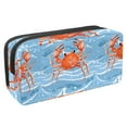 thumbnail image 1 of MUOOUM Pencil Case, Cute Carb Blue Wave Pattern Large Capacity Pencil Pouch Stationery Pen Bag, 1 of 7
