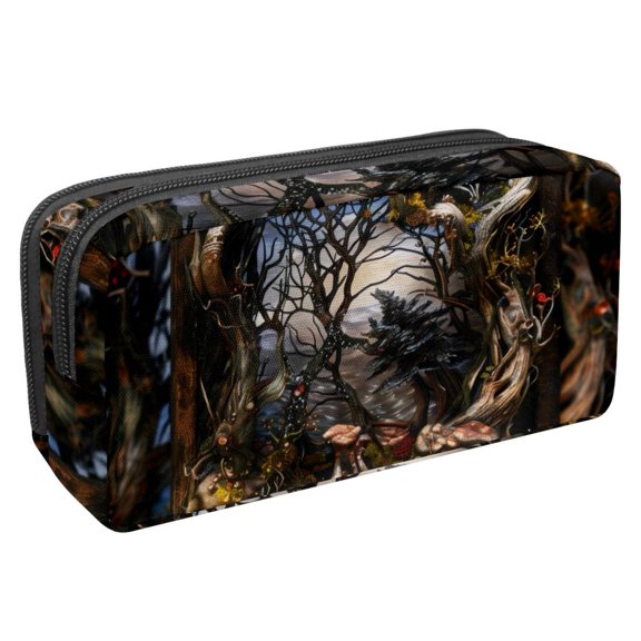 MUOOUM Pencil Case, Forest Tree Large Capacity Pencil Pouch Stationery Pen Bag
