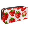 thumbnail image 1 of MUOOUM Pencil Case, Pink Cute Strawberries Patetrn Large Capacity Pencil Pouch Stationery Pen Bag, 1 of 7