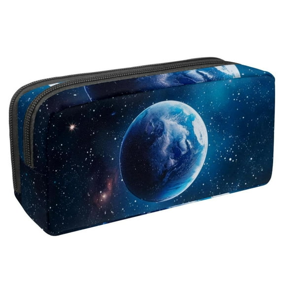 MUOOUM Pencil Case, Space Planet Pattern Large Capacity Pencil Pouch Stationery Pen Bag