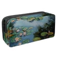 thumbnail image 1 of MUOOUM Pencil Case, Water Lily Lotus Large Capacity Pencil Pouch Stationery Pen Bag, 1 of 7