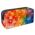 thumbnail image 1 of MUOOUM Pencil Case, Watercolor Colorful Bubbles Large Capacity Pencil Pouch Stationery Pen Bag, 1 of 7