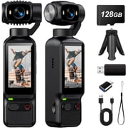 MUOXUEQN Handheld Pocket Action Camera 180  Rotatable Lens 1.97 Inch HD Screen Portable Vlog Camera