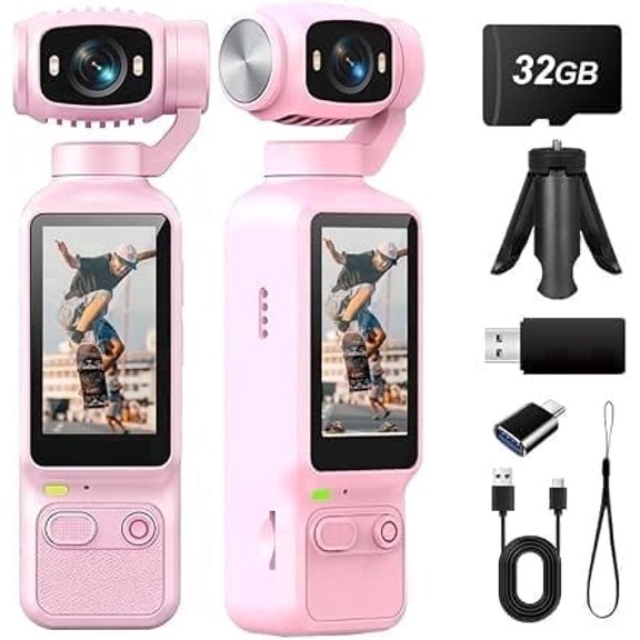 MUOXUEQN Mini Handheld Sports Camera 1.97 Inch Screen Portable Outdoor Video Cam