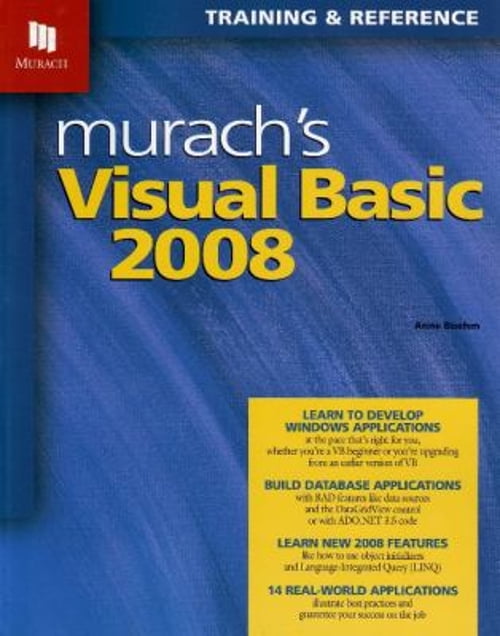 Pre-Owned MURACH'S VISUAL BASIC 2008 (Murach: Training & Reference ...