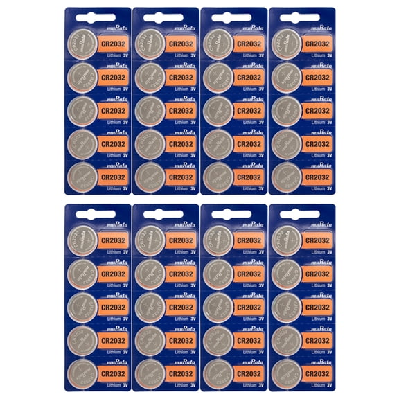 MURATA CR2025 3V Lithium Battery (40-Pack)