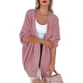thumbnail image 1 of Yesfashion Womens Open Front Cardigans Long Sleeve Lightweight Loose Knit Casual Sweater Outwear, 1 of 5