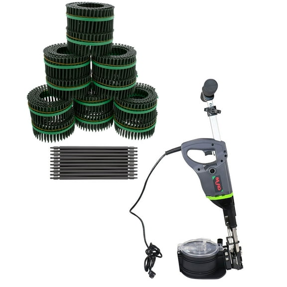 MURO Speed Driver System Green Epoxy Shield #8 x 2-1/2" Screws & 10 Driver Bits