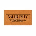 thumbnail image 1 of MURPHY, Floral Border Design - Brown Coir PVC Outdoor Doormat (16x24 inches) 4773, 1 of 5