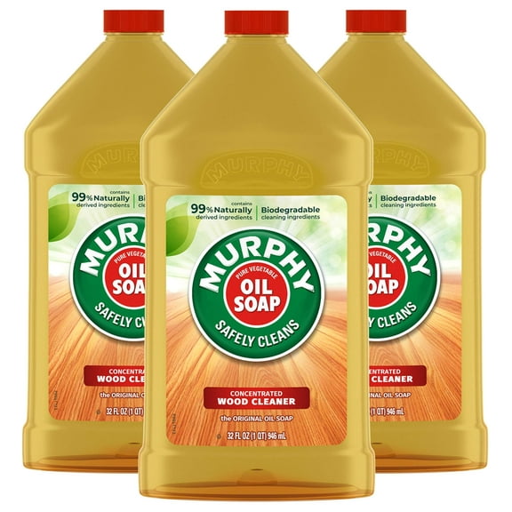 MURPHY Oil Soap Wood Cleaner, Original, pack of 3, 32 fl oz (pack of 3)