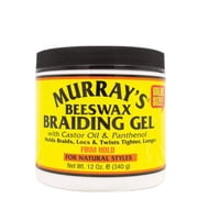 Murrays Beeswax Braiding Gel With Castor Oil and Panthenol, 12 Oz