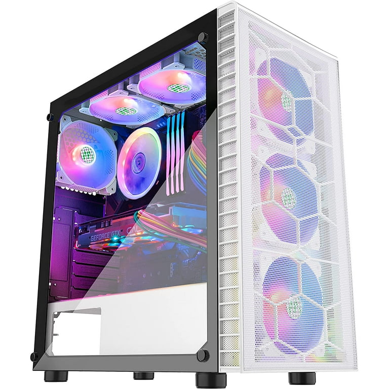 MUSETEX ATX Gaming Case, RGB, 6 Fans, USB 3.0, Tempered MUSETEX ATX Gaming Case, RGB, 6 Fans, USB 3.0, Tempered