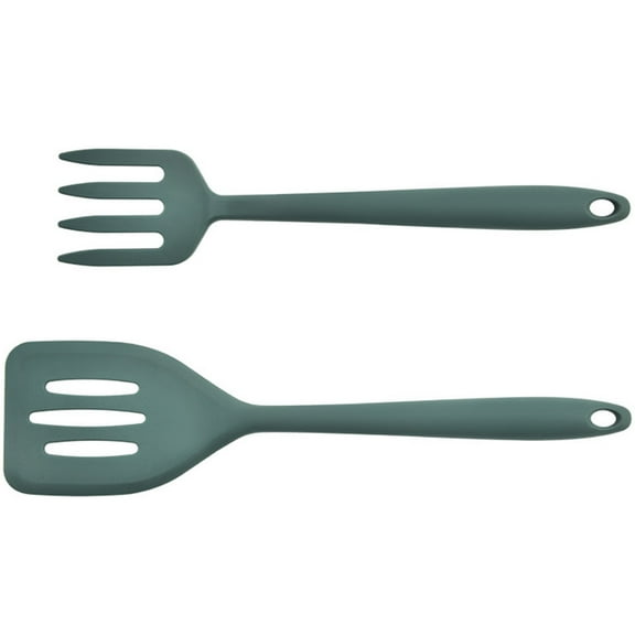 MUSEYA 1 Fork of Kitchen Cooking Utensil Dark Green for Professional Use