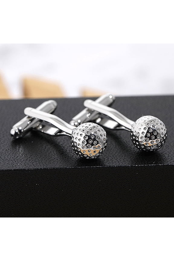 1 Pair Groomsmen Cufflinks Copper Simple Design for Business Casual Wear