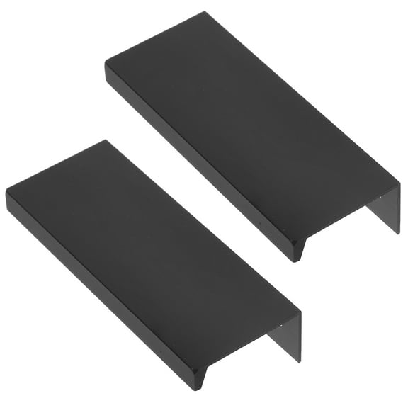 MUSEYA finger pulls for cabinets Handle Aluminum Alloy Invisible DIY Enthusiasts Closets 1 Pair